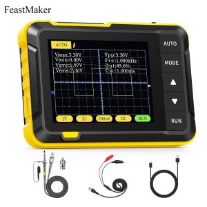 FeastMaker Oscilloscope - 2.8" TFT Handheld Digital Oscilloscope Kit Portable Oscilloscope, 2.5MS/s High Sampling Rate